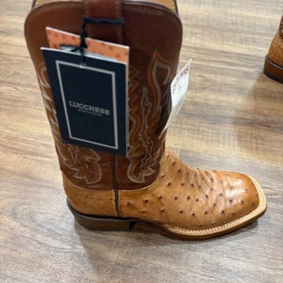Lucchese Full Quill Ostrich Boots - Picture 9 of 9